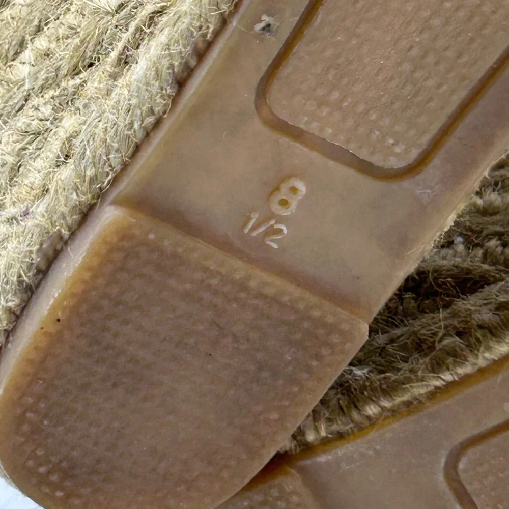 Aldo Espadrille Wedge Sandals Womens 8.5 Tan‎ Suede Ankle Tie Boho Summer Chic